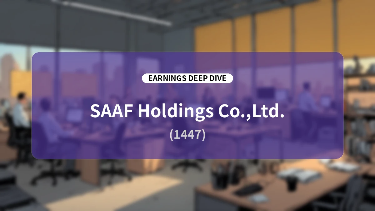SAAF Holdings Q1 FY2027 Earnings Deep Dive: Operating Profit Triples as Core Business Overcomes One-off Costs to Enter Mid-term Growth Trajectory