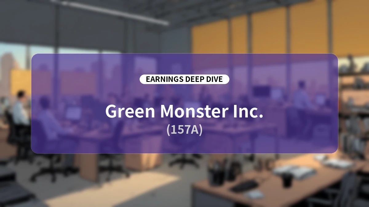 Green Monster (157A) FY2026 Full-Year Earnings Analysis: Structural Business Transformation via M&A and Comprehensive Investment for Future Growth