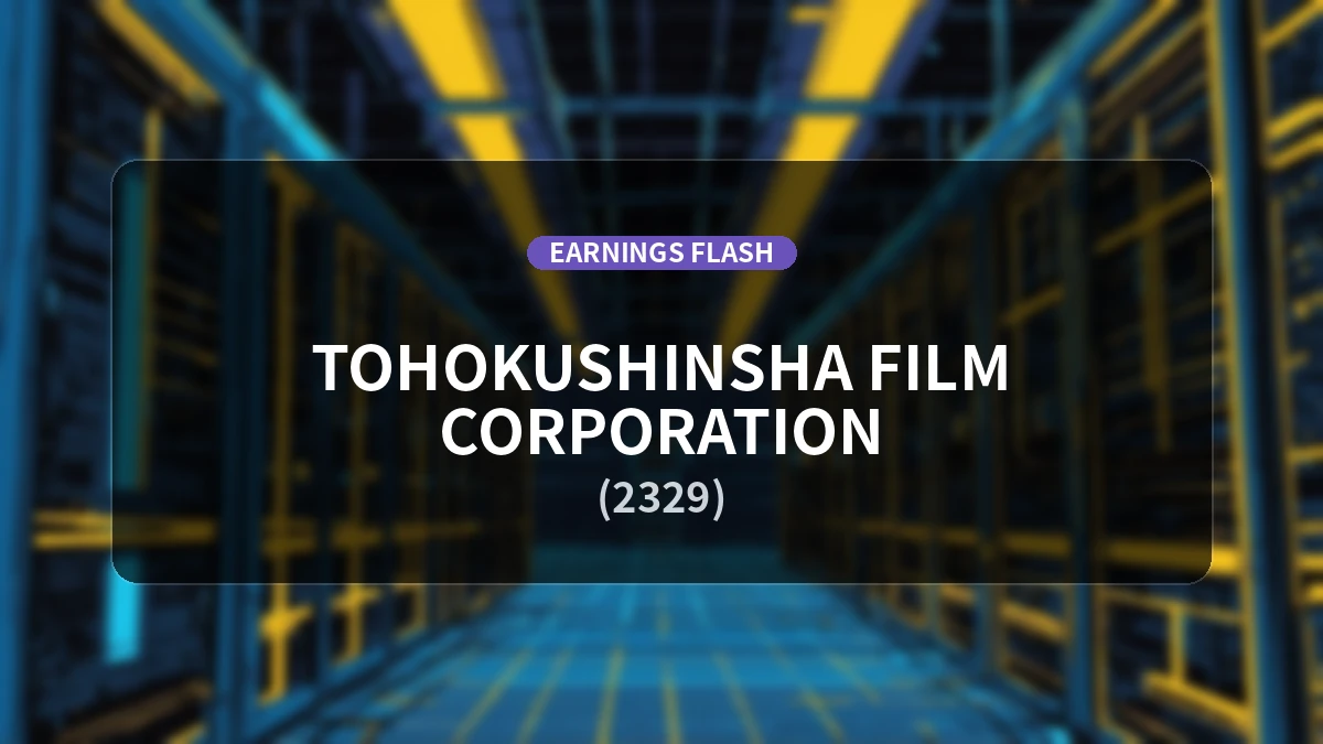 The Tohoku Shinsha(2329) Earnings: Operating Income Down 48.3% YoY to 190 Million Yen