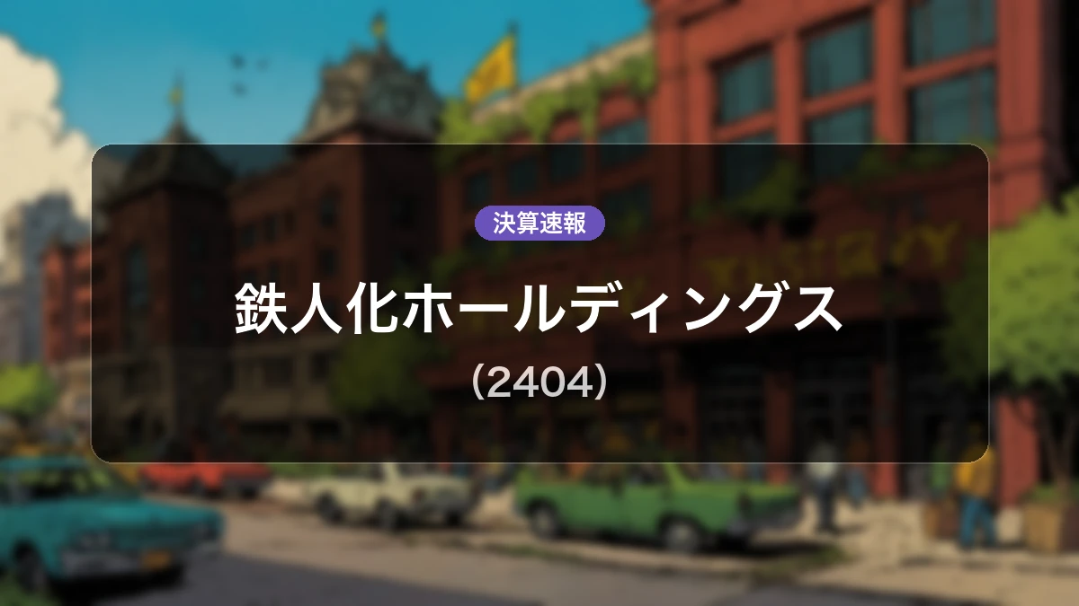 鉄人化ホールディングス(2404)、直近決算:営業利益は前年同期比+105.4%増の4.52億円と大幅増益