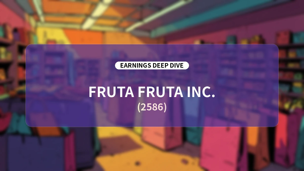 Fruta Fruta (2586) Q1 FY2027 Earnings Analysis Report: Structural Transformation Through Supply Chain Strengthening and Global Market Expansion
