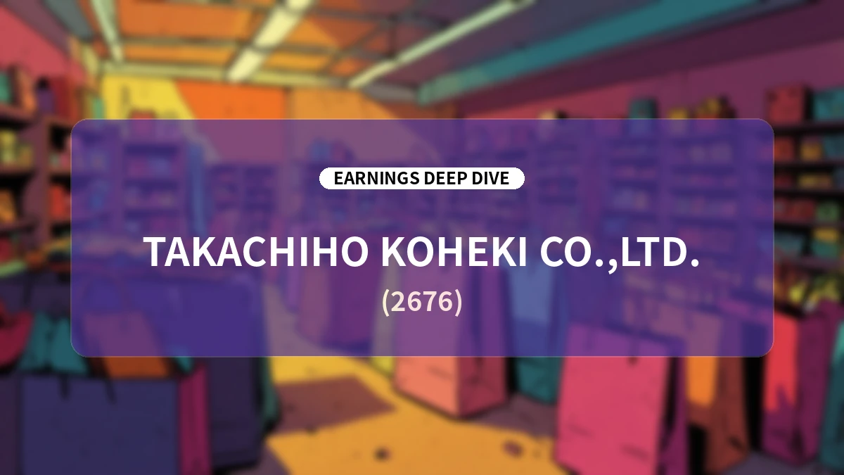 Takachiho Koheki (2676) Q1 FY2027 Earnings Analysis: Growth Trajectory Toward Record Profits Driven by Business Security and Subscription Services