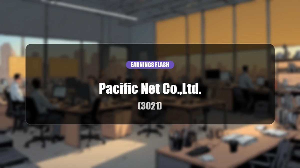 Pacific Net (3021) Earnings: Operating Income Surges 65.2% YoY to 1.39 Billion Yen