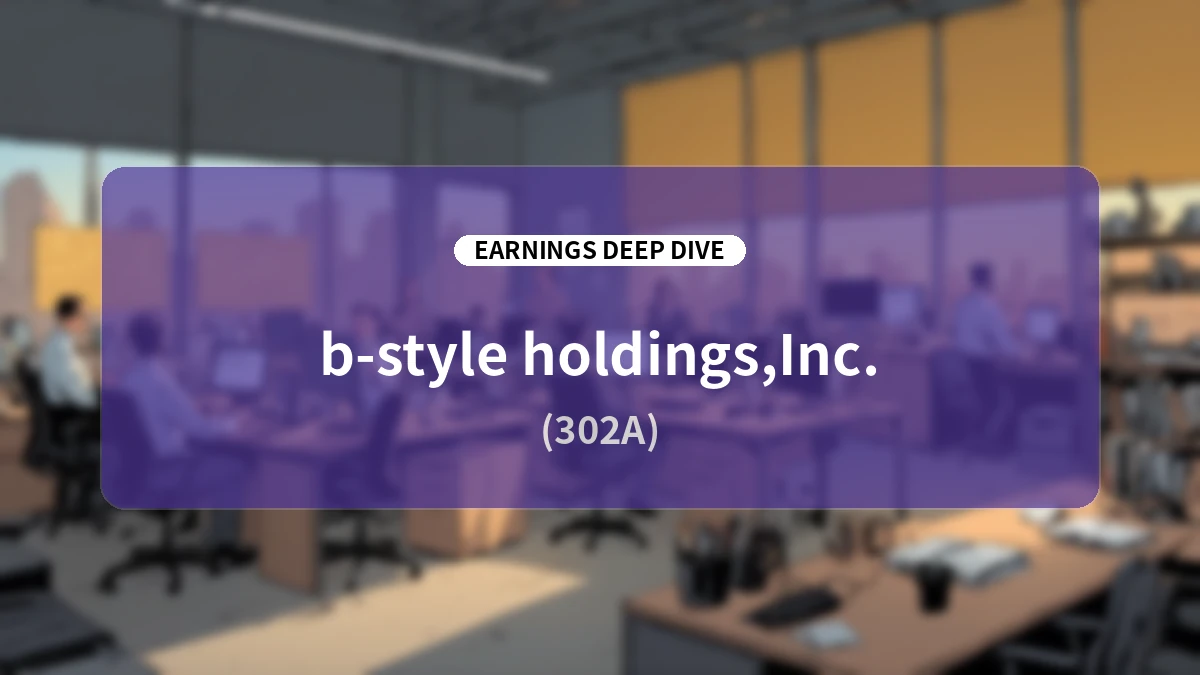 bstyle Holdings: Q1 FY2027 Earnings Analysis and Deep Dive into Mid-to-Long-Term Growth Strategy