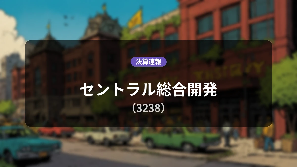 セントラル総合開発(3238)、直近決算:売上高は前年同期比+76.2%増の90億2,100万円、営業利益は4億8,800万円を計上