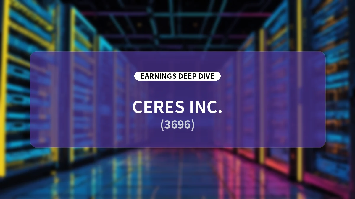 Ceres Inc. Q2 FY2026 Earnings Deep Dive Report
