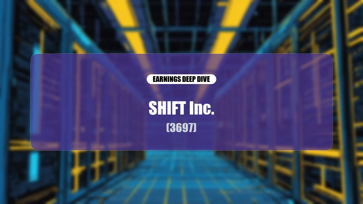 SHIFT (3697) FY2026 August Term Q3 Earnings Deep Dive Report