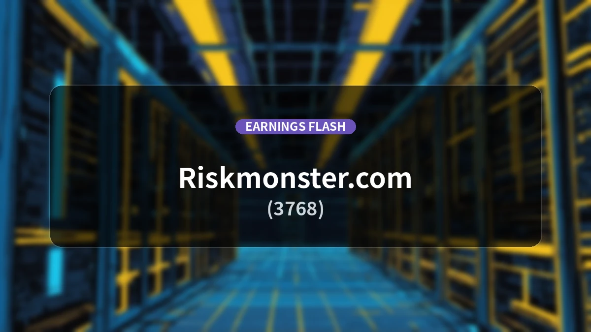 Riskmonster (3768) Earnings: Operating Income Decreased by 60.0% YoY to 25 Million Yen