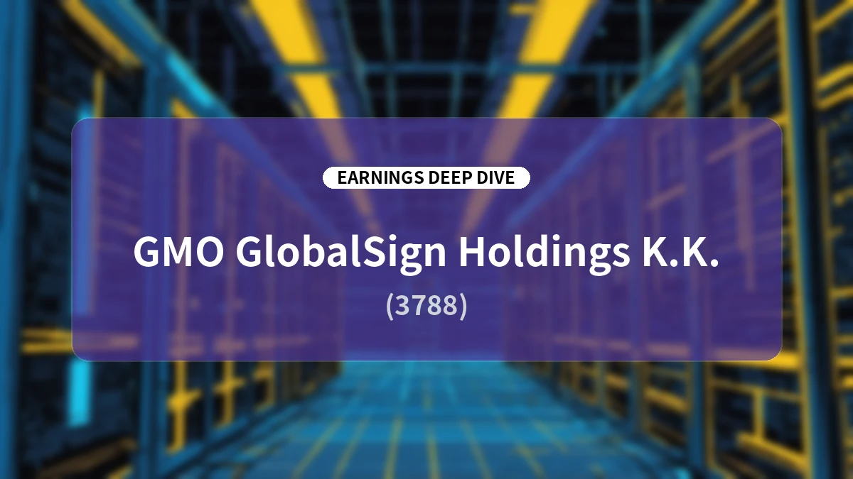 GMO GlobalSign Holdings Q2 FY2026 Earnings In-Depth Report: Accelerating AI Strategy and Mid-to-Long-Term Growth Through Business Portfolio Restructuring