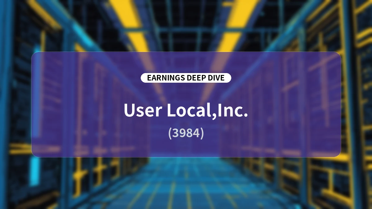 User Local, Inc. FY2026 Full-Year Earnings Analysis Report: 19 Consecutive Years of Revenue and Profit Growth and Accelerated Investment in Generative AI