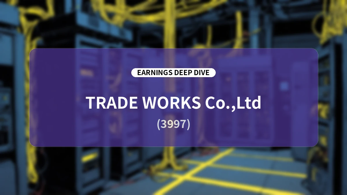 TradeWorks FY2026 Q2 Earnings Analysis: Achieving First-Half Profitability, Overcoming Timing Mismatches, and Outlining a New Mid-Term Plan Targeting ¥10 Billion in Revenue
