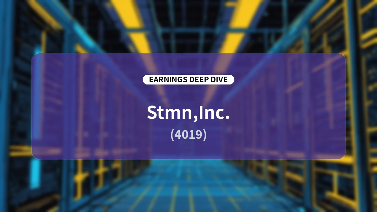 Stamen, Inc. FY2026 Q2 Earnings Deep Dive Report