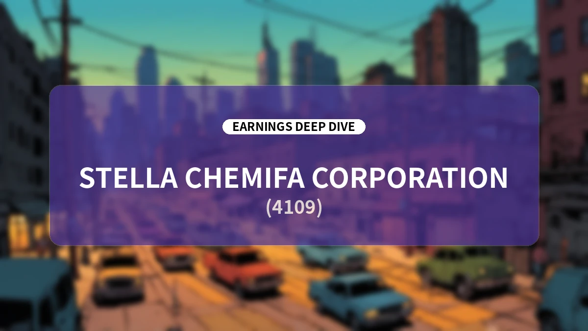 In-Depth Analysis: Stella Chemifa Q1 FY2027 Earnings – Semiconductor Recovery, Offsetting Rising Raw Material Costs, and Comprehensive Shareholder Returns