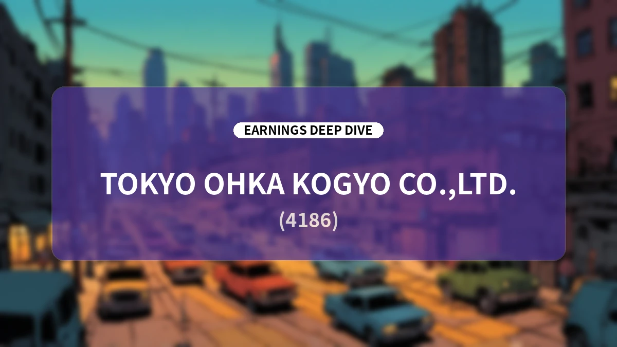 Tokyo Ohka Kogyo (TOK) Q2 FY2026 Earnings Analysis: Upward Revision Driven by Generative AI Demand and Early Achievement of Mid-Term Plan Targets