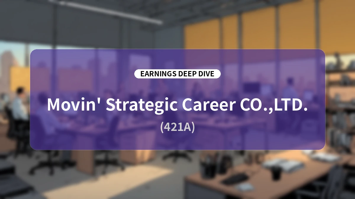 Movin Strategic Career Q2 FY2026 Earnings Analysis: Significant Growth Driven by Surging AI Consulting Demand, Full-Year Guidance Revised Upward Again