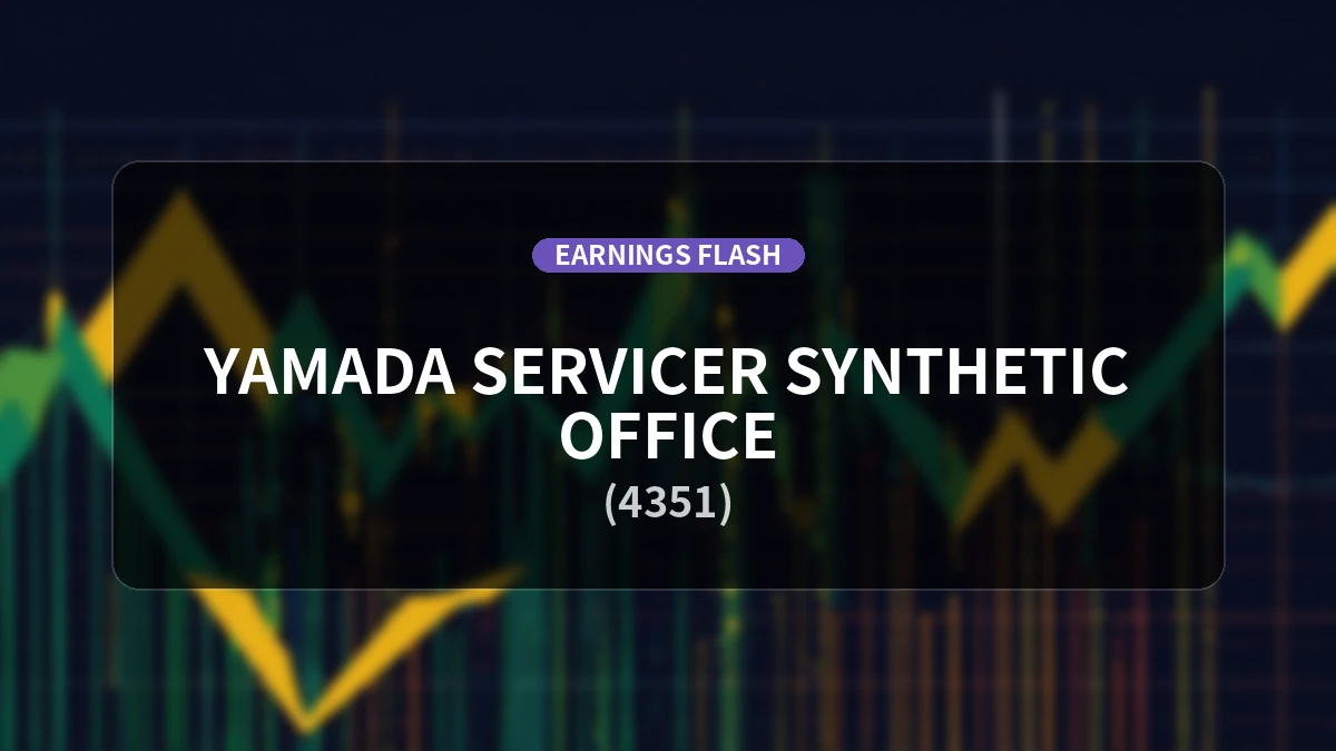 Yamada Rehabilitation Debt Collection Agency(4351) Earnings Report: Net Sales Down 2.9% YoY, Operating Loss of 178 Million Yen