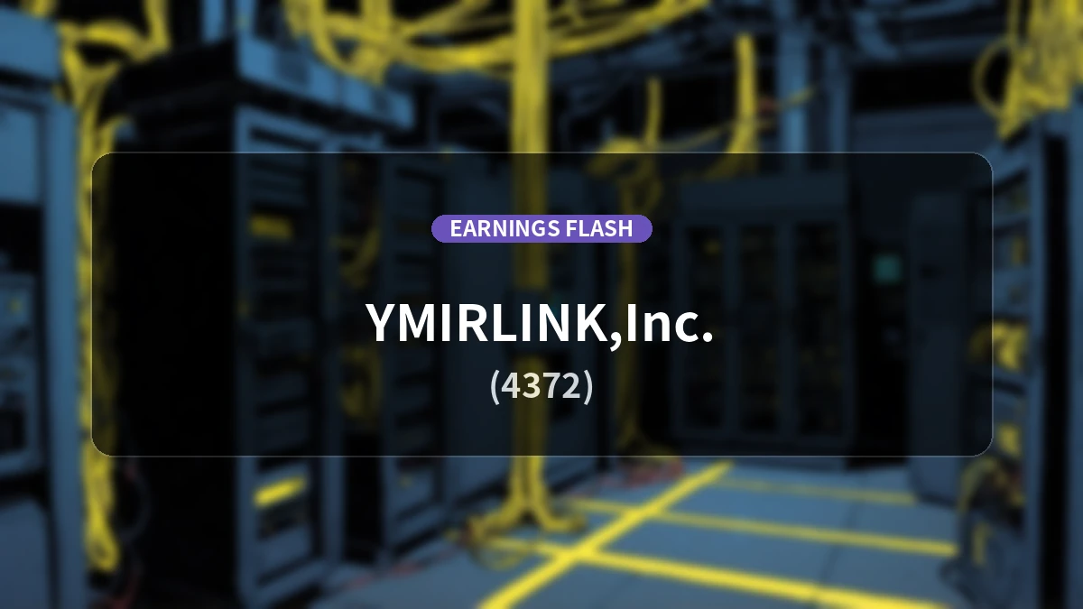 YumirLink (4372) Earnings: Operating Profit Increased by +13.3% YoY to 321 Million Yen, Net Profit Up +21.7%