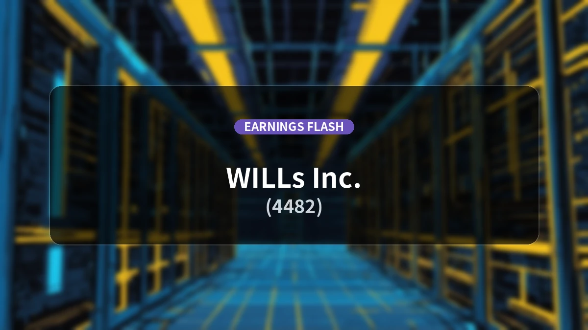 Wills (4482) Reports Financial Results: Operating Income Reaches 670 Million Yen