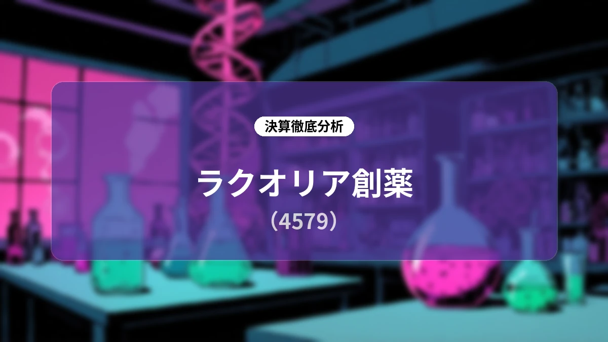 ラクオリア創薬 2026年12月期 第2四半期決算ディープダイブ:ロイヤルティ収入の持続的成長とグローバル展開の加速