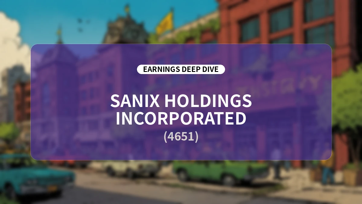 Sanix Holdings Q1 FY2027 Earnings Analysis: Strong Turnaround to Operating Profit Driven by Resource Recycling and Living Environment Segments, Exceeding H1 Targets