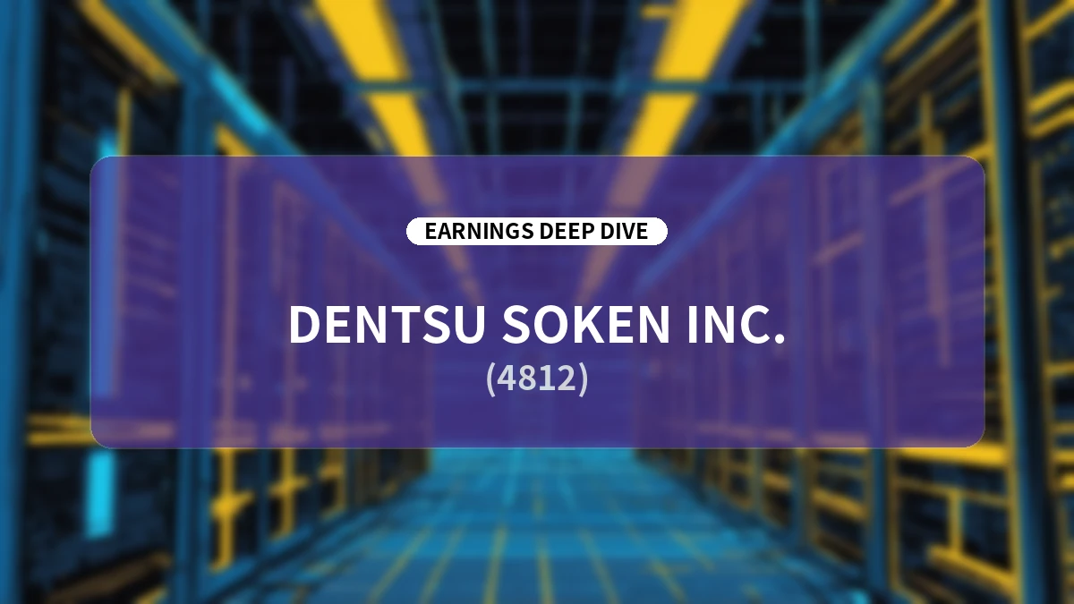 Dentsu Soken H1 FY2026 Earnings Analysis: Strong Revenue and Profit Growth Driven by DX Demand, Solidifying Foundations for Mid-to-Long-Term Expansion