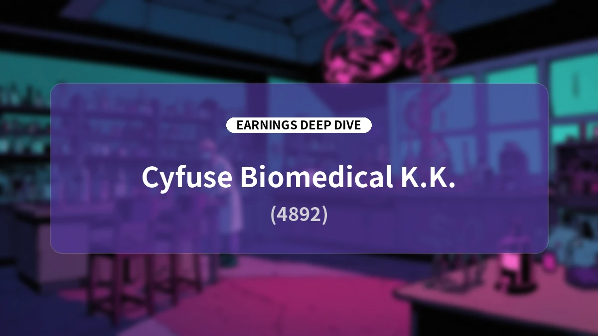 Cyfuse Biomedical FY2026 Q2 Earnings Report: Revenue Surges 3.5x YoY; Clinical Trials Advance for Key 3D Regenerative Medicine Pipelines Including Peripheral Nerve and Osteochondral Regeneration