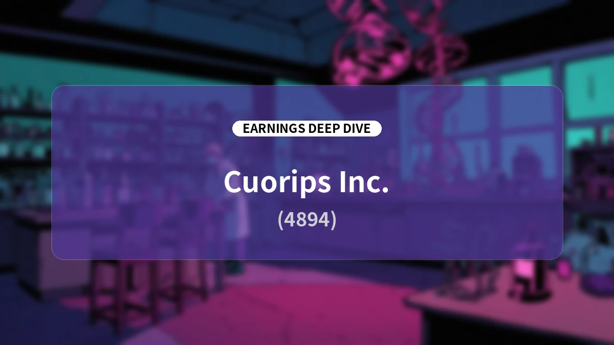 Earnings Deep Dive: QPS Institute (4894) Q1 FY2027 Results: The Full Growth Story Behind 'ReHeart®' Reimbursement, Drug Pricing, and Upward Full-Year Guidance