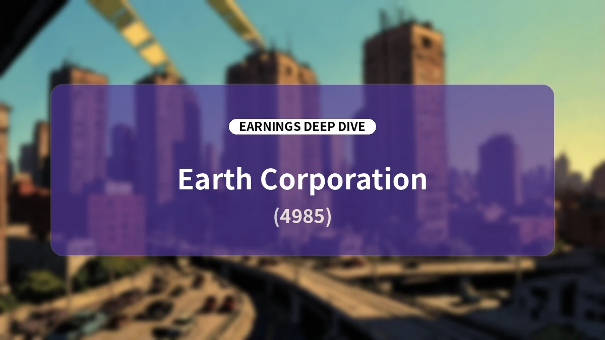 Earth Corporation Q2 FY2026 Earnings Analysis: Price Pass-Through and Cost Management Offsetting Inflation, and the Forefront of Structural Reform via M&A