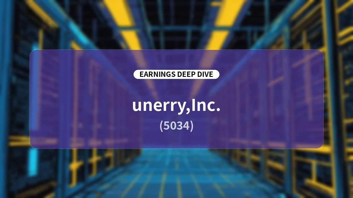 unerry (5034) FY2026 Full-Year Earnings Deep Dive: Achieving Consecutive Growth and the Vision of a 'World Model' via the BlogWatcher Integration