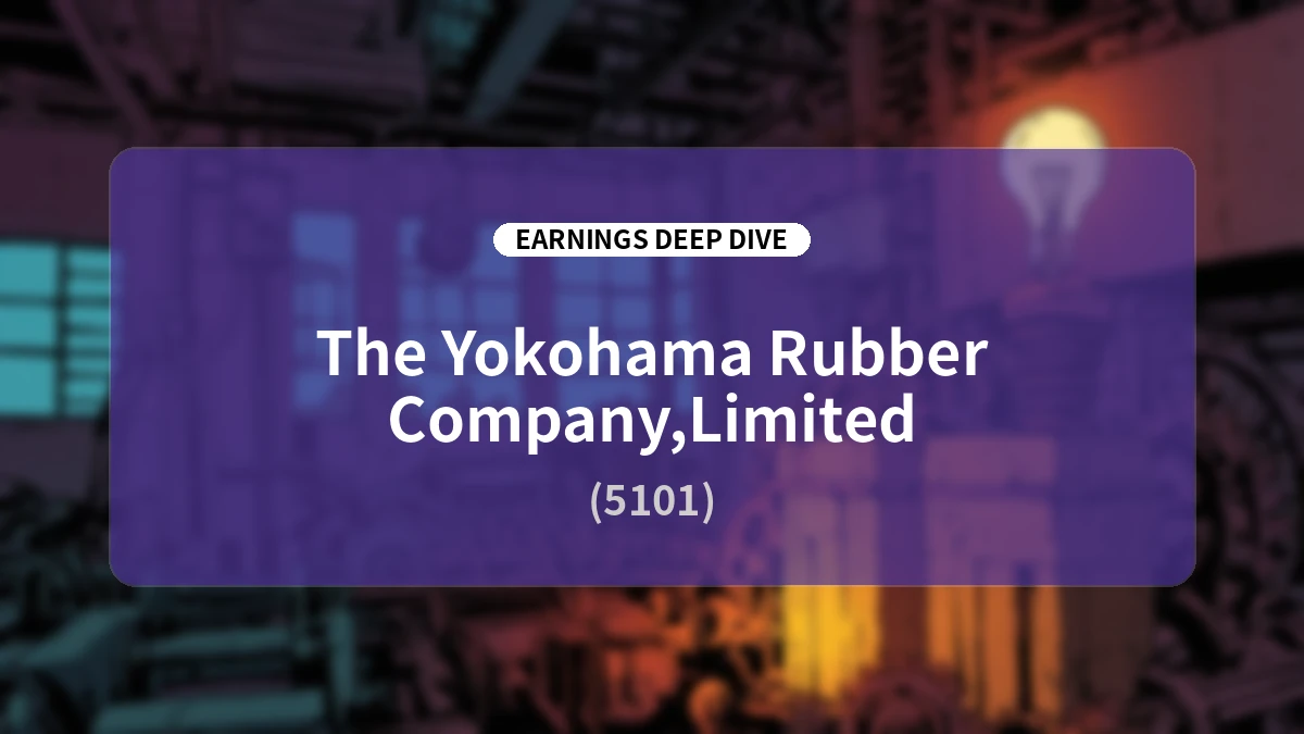 Yokohama Rubber’s 'YX2026' Final Stretch and Long-Term Growth Strategy for 'YX2029': A Deep-Dive Analysis of Record H1 Earnings, Upward Guidance Revisions, and Enhanced Shareholder Returns