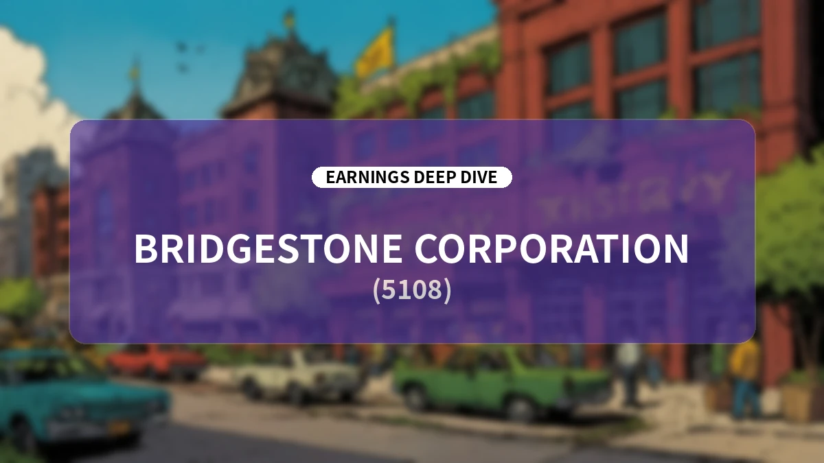 Bridgestone H1 2026 Earnings Deep Dive: Record-Breaking Performance and the Evolution of 'Quality Growth'