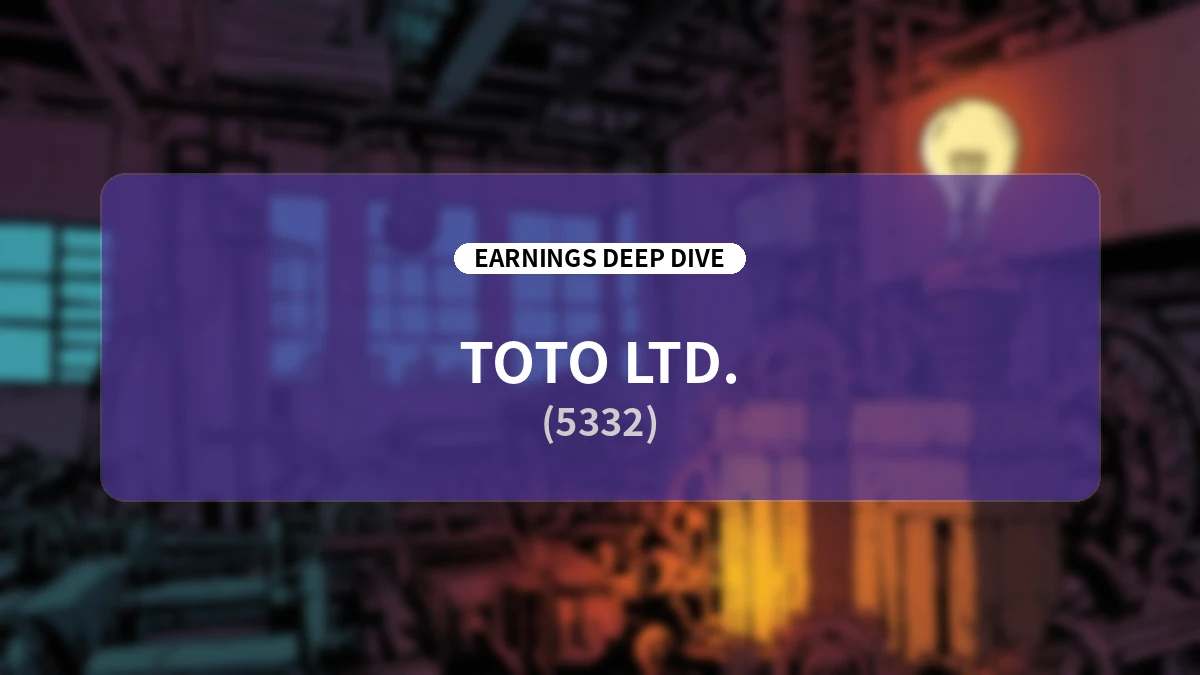 TOTO Q1 FY2027 Earnings Deep Dive: Evolving Profit Foundations Through Structural Reform and Strategic Growth Investment in Ceramics