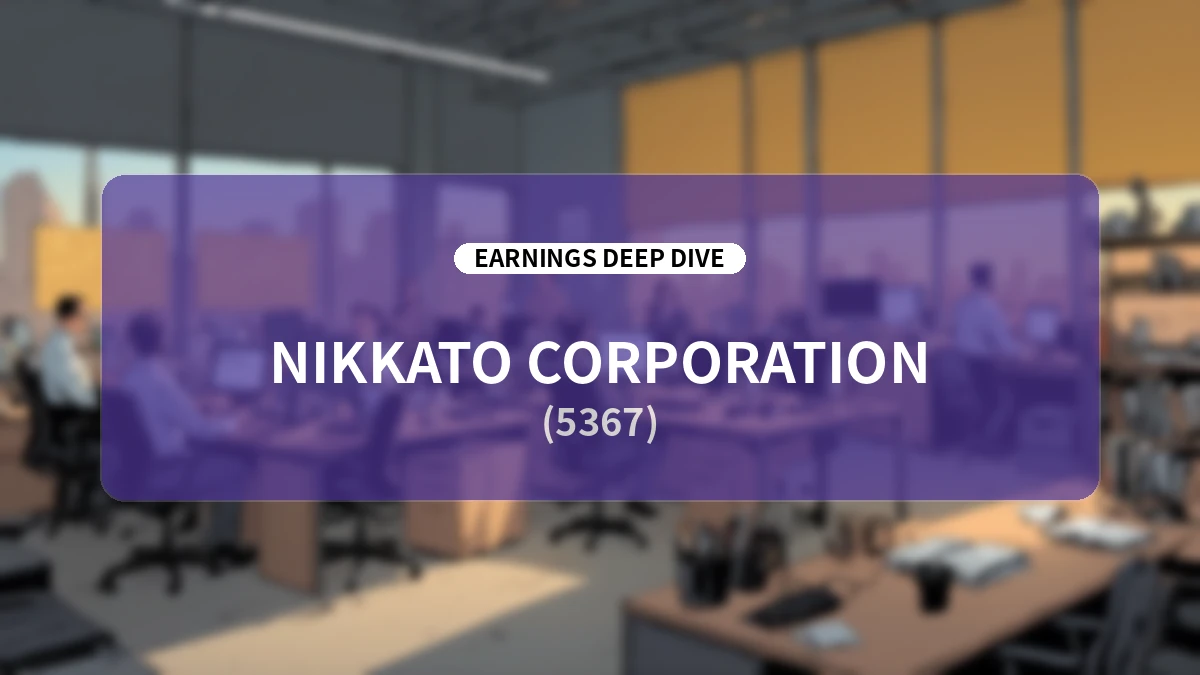 NIKKATO CORPORATION: Q1 FY2027 Earnings Deep Dive Report