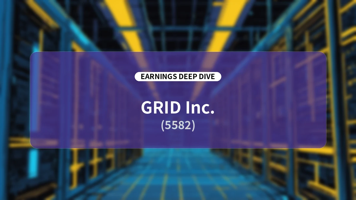 GRID Inc. (5582) FY2026 Earnings Deep Dive Report: A Growth Story Driven by the 'Dual-Engine' Strategy of AI and Infrastructure Assets