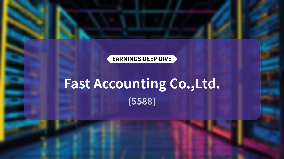In-Depth Earnings Report: First Accounting (5588) Q2 FY2026 – Scaling the 'Steward' AI Agent and the Path to 10 Billion Yen by 2028