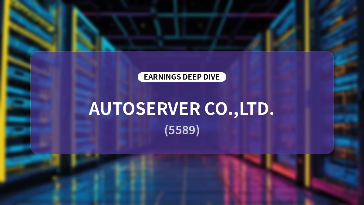 AutoServer Co., Ltd. FY2026 Q2 Earnings In-Depth Analysis Report