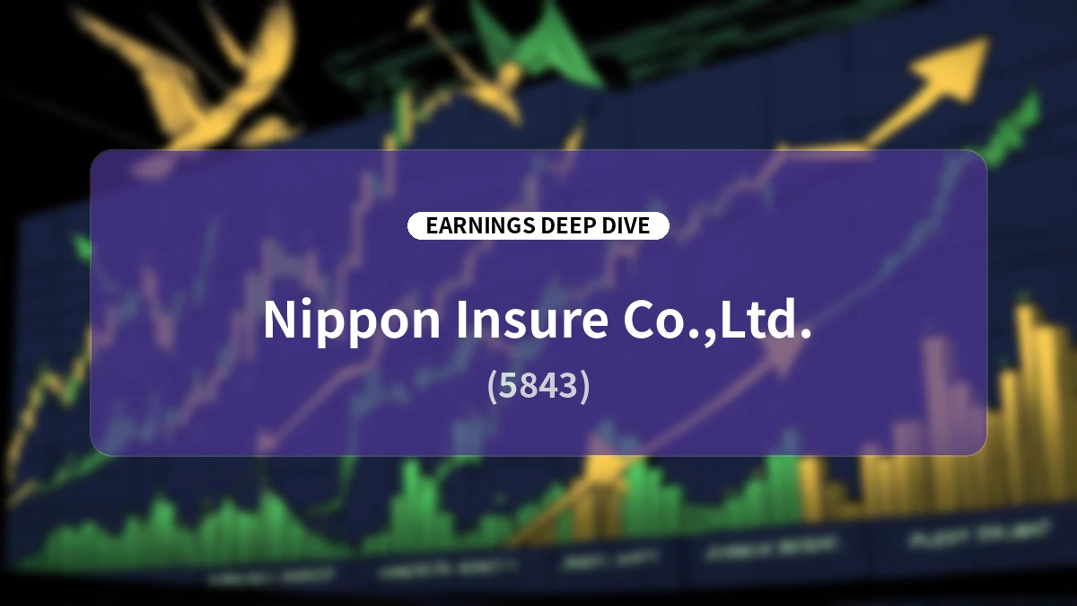 Nippon Insure (5843) Q3 FY2026 Earnings Deep Dive Report