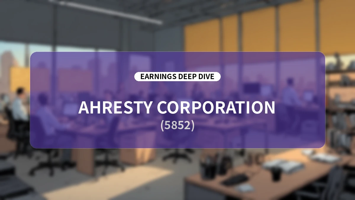 Ahresty Corporation FY2026 Q1 Earnings Deep Dive: Plunging into Red Amidst Soaring Metal Prices and Weak Market Demand; Structural Reforms Set Stage for H2 Recovery