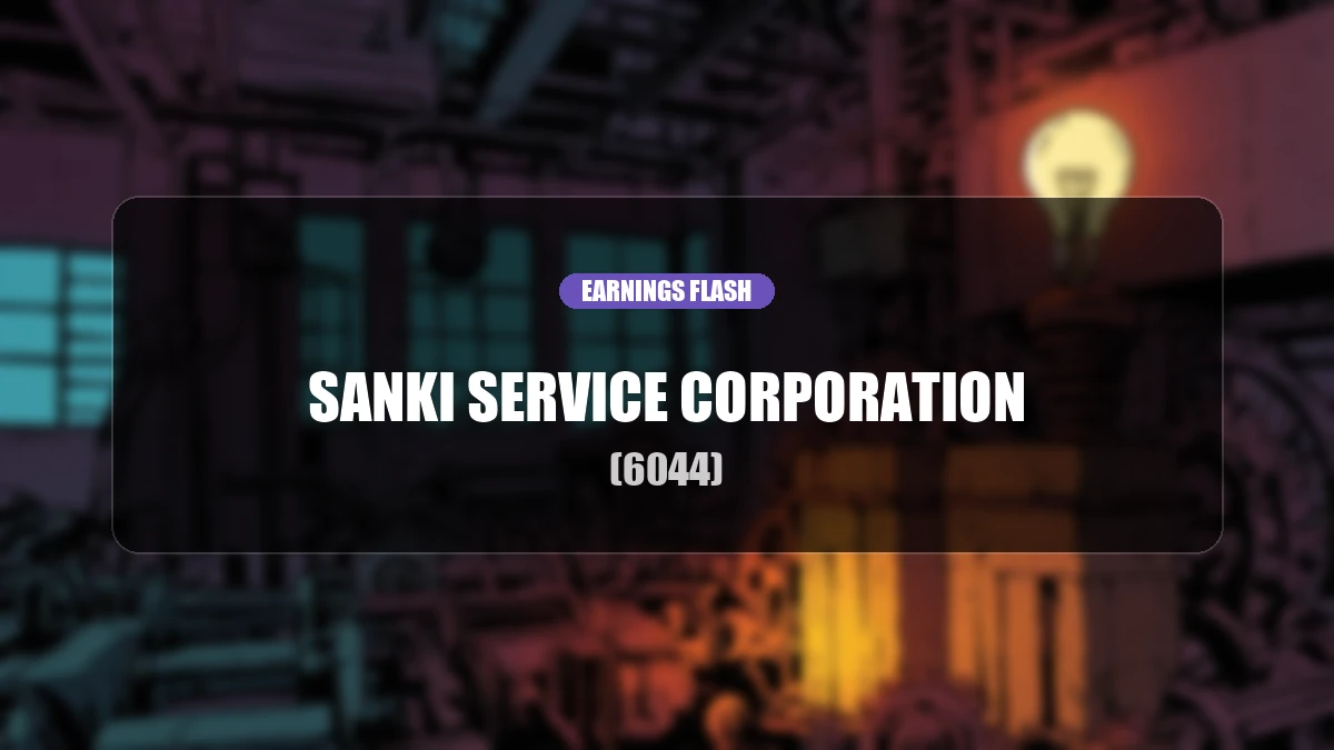 Sanki Service (6044) Earnings: Operating Income Up 14.6% YoY to 1.17 Billion Yen, Net Income Increases 23.8%