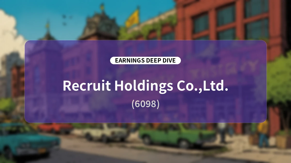 Recruit Holdings FY2027 Q1 Earnings Deep Dive: Unpacking the Upward Revision Driven by HR Technology ARPJ Growth and Global Expansion