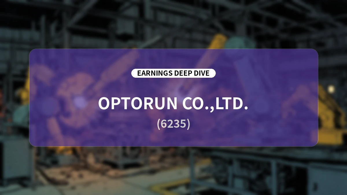 Optorun Q2 FY2026 Earnings Deep Dive: Surging Optical Communication Demand and the Roadmap to Becoming an 'Opto-Electronic Fusion' Enterprise