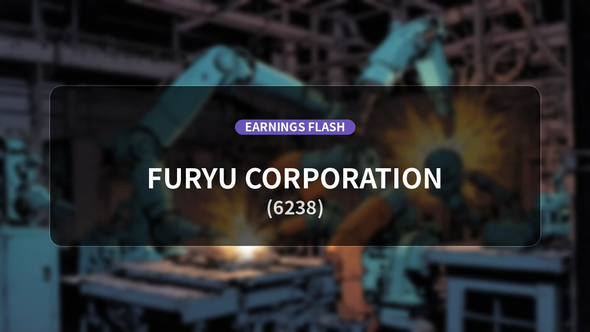 Furyu (6238) Earnings: Operating Income Up 52.8% YoY to 1.073 Billion Yen, Net Income Increases 47.2%