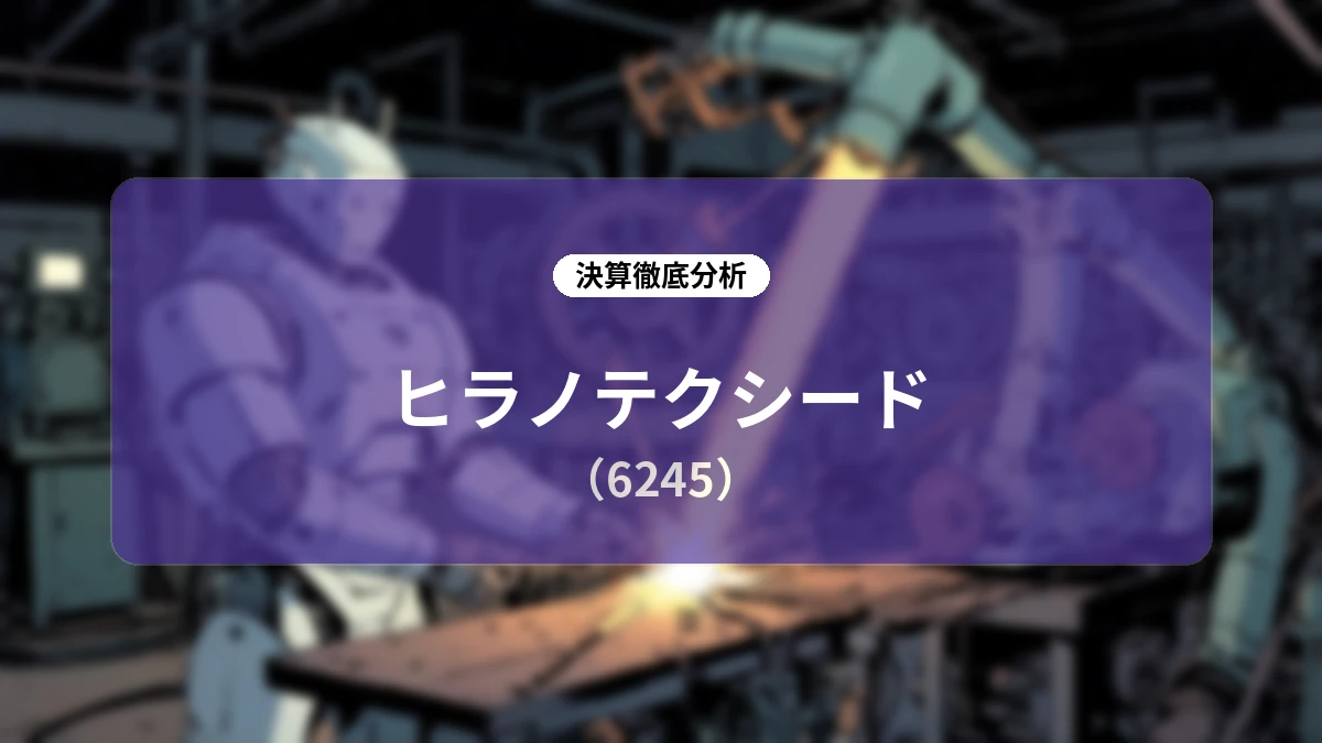 ヒラノテクシード 2026年度第1四半期決算解説:AI・DX需要による受注爆発と事業ポートフォリオの構造転換