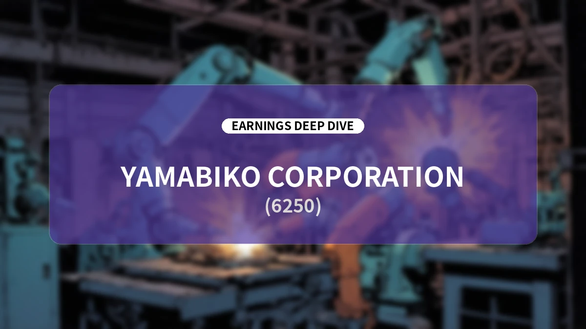 Yamabiko (6250) Q2 FY2026 Earnings Deep Dive: Strong Growth in North America and Europe, Full-Year Guidance Upward Revision, and Dividend Hike