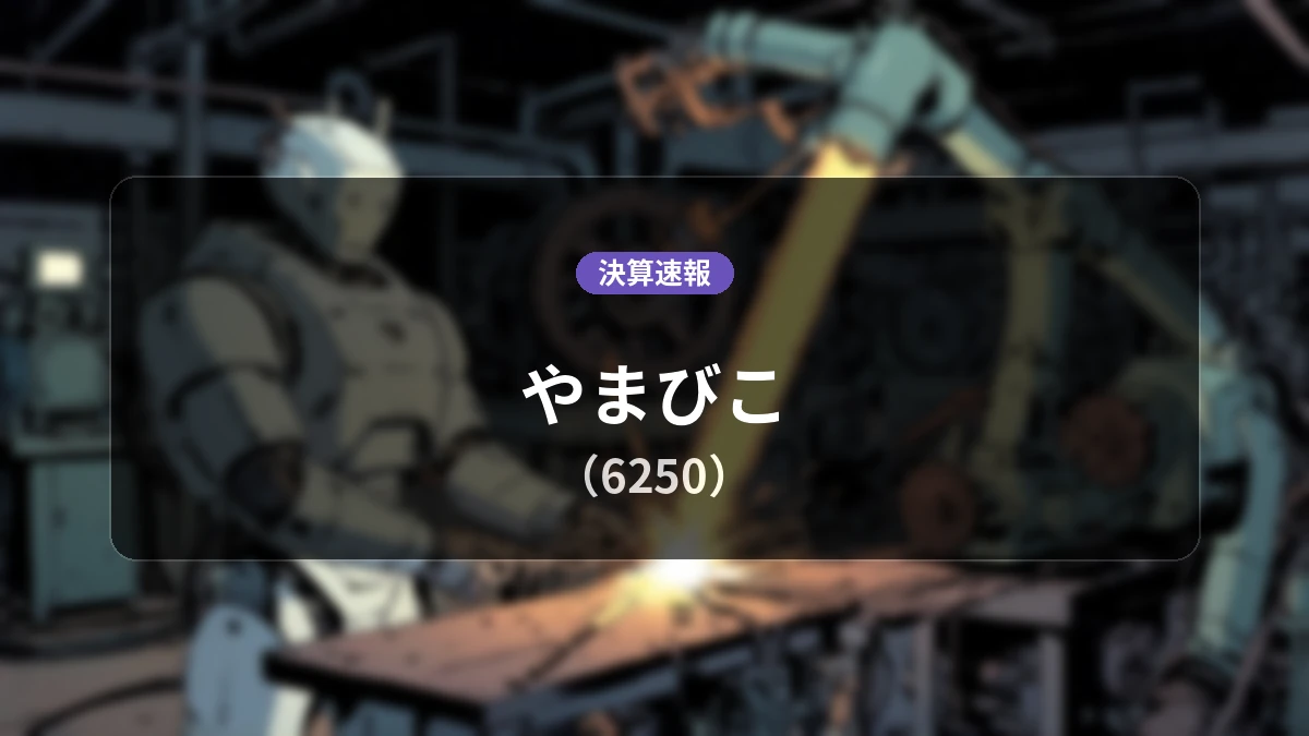 やまびこ(6250)、決算：営業利益+37.0%増の160億8,600万円、純利益は+54.2%増