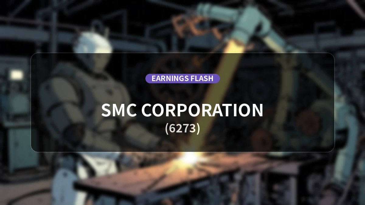 SMC (6273) Financial Results: Operating Profit Up 66.4% to 73.98 Billion Yen, Net Income Soars 95.9%