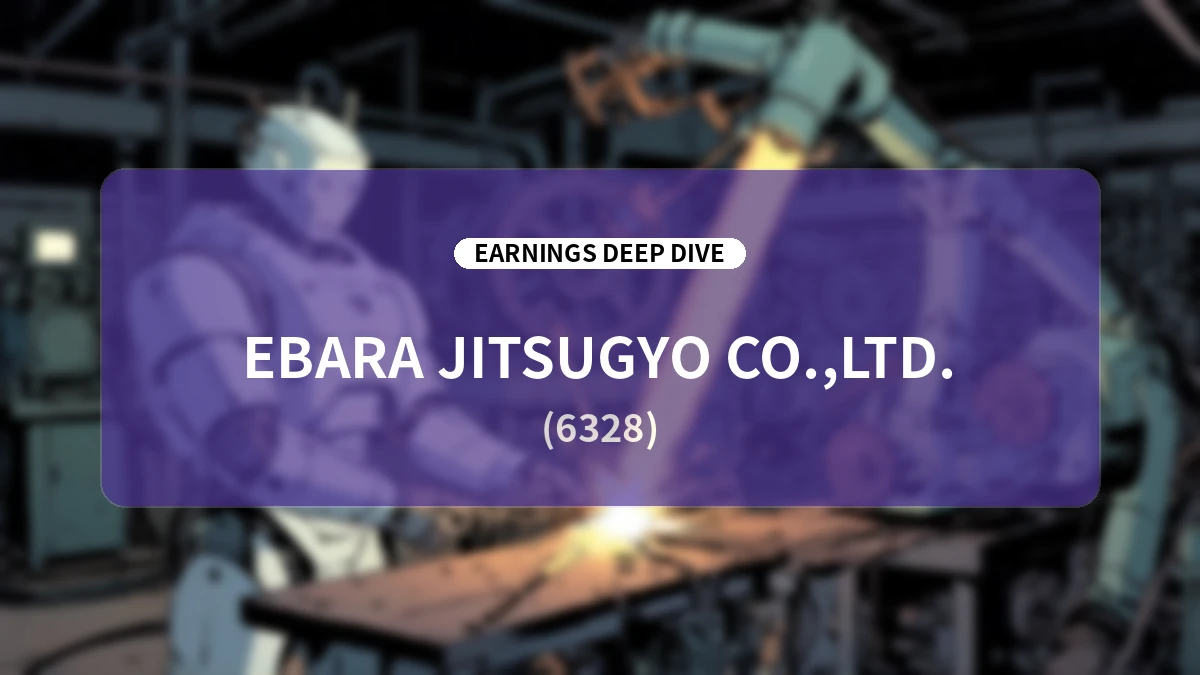 Ebara Jitsugyo (6328) H1 FY2026 Earnings Deep Dive: Analyzing Record-Breaking Performance, Upward Revisions to Mid-Term Plan, and Enhanced Shareholder Returns