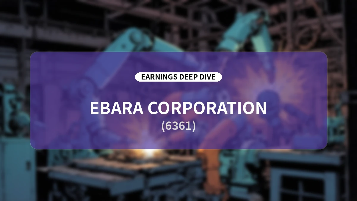 Ebara Corporation FY2026 Q2 Earnings Analysis: Precision & Electronic Segment Drives Upward Revisions in Orders and Revenue