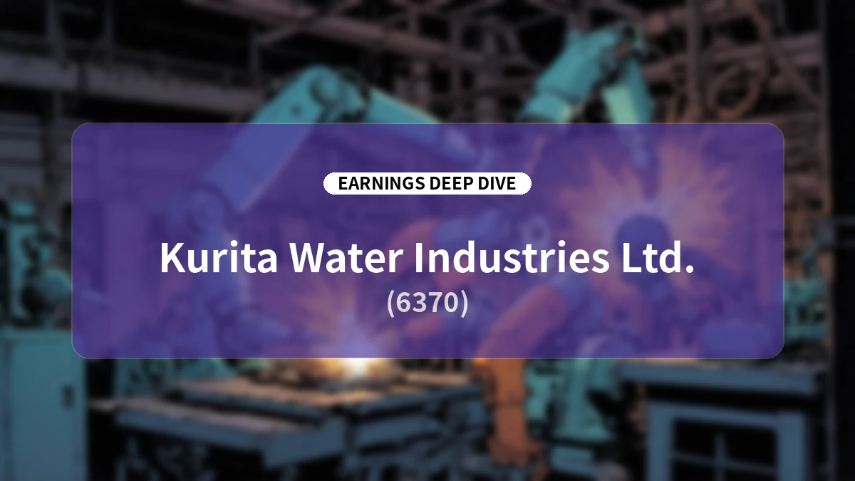 【Kurita Water Industries Q1 FY2027 Deep Dive】Orders Surge 77.1% YoY to ¥165.7 Billion; Performance Trends Driven by Structural Reform and CSV Business Expansion