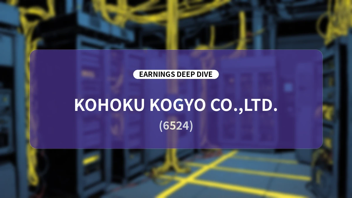 Hokuriku Electric Industry (6524) H1 FY2026 Earnings Deep Dive: Strong Performance in Core Segments Drives Significant Upward Revision to Full-Year Guidance